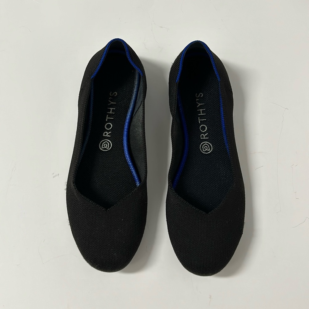 Rothy's Women's Black Flat Ballet Shoe